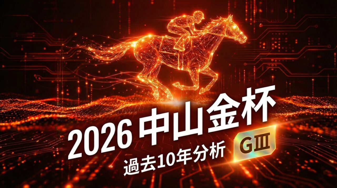 2026年中山金杯アイキャッチ画像：過去10年データ分析に基づくG3重賞予想